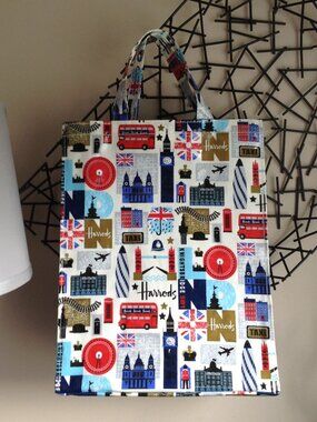 Vintage? Harrods Coated Canvas Tote Bag